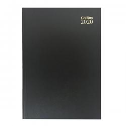 Cheap Stationery Supply of Collins Desk Diary A4 Week to View 2020 Black (Cased in durable leathergrain with page marker) 40 Office Statationery