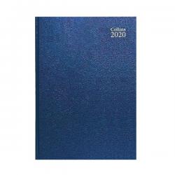 Cheap Stationery Supply of Collins Desk Diary A4 Day Per Page 2020 Blue (Features web directory and staff holiday planner) 44 Office Statationery