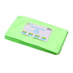 Cheap Stationery Supply of 2Work Microfibre Cloth 400x400mm Green (Pack of 10) CNT01624 CNT01624 Office Statationery