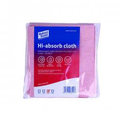 Cheap Stationery Supply of Robert Scott Hi-Absorb Microfibre Cloth Red (Pack of 5) 103986RED CNT08529 Office Statationery
