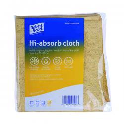 Cheap Stationery Supply of Robert Scott Hi-Absorb Microfibre Cloth Yellow (Pack of 5) 103986YELLOW CNT08530 Office Statationery