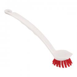 Cheap Stationery Supply of Long Handle Washing Up Brush White/Red 102998 CX04837 Office Statationery