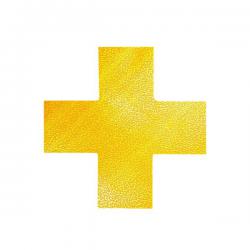 Cheap Stationery Supply of Durable Floor Marking Shape Cross Yellow (Pack of 10) 170104 DB98355 Office Statationery