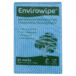 Cheap Stationery Supply of Envirowipe Antibacterial Cleaning Cloths 500x360mm Blue (Pack of 25) EWF150 ECO24161 Office Statationery