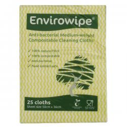 Cheap Stationery Supply of Envirowipe Antibacterial Cleaning Cloths 500x360mm Yellow (Pack of 25) EWF153 ECO24164 Office Statationery