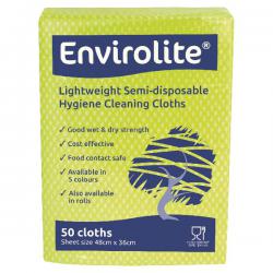 Cheap Stationery Supply of Envirolite Lightweight 480x360mm Yellow All Purpose Cloths (Pack of 50) ELF500 ECO24279 Office Statationery