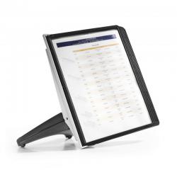 Cheap Stationery Supply of Durable Sherpa Desk Display System with 5 Panels Black 554001 11993DR Office Statationery