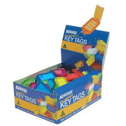 Cheap Stationery Supply of Kevron Key Tags Plastic Assorted Colours (Pack 100) ID5AC100Z 66644EX Office Statationery