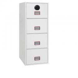 Cheap Stationery Supply of Phoenix World Class Vertical Fire File FS2254F 4 Drawer Filing Cabinet with Fingerprint Lock FS2254F Office Statationery