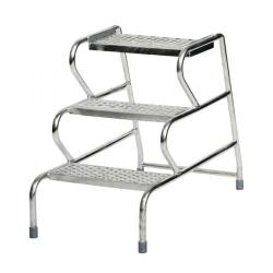 Cheap Stationery Supply of Fort Stable Steps 3 Step No Handrail Galvanised GS3003G Office Statationery