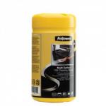 Fellowes Surface Cleaning Wipes 1 Tub of 100 Cleaning Wipes 99715