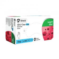 Cheap Stationery Supply of Shield Powdered Vinyl Gloves Large Clear (Pack of 100) GD47 HEA00490 Office Statationery