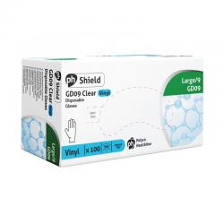 Cheap Stationery Supply of Shield Powder-Free Vinyl Gloves Large Clear (Pack of 100) GD09 HEA00949 Office Statationery