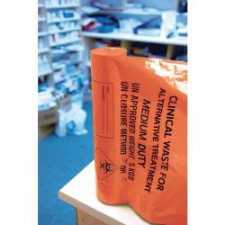 Cheap Stationery Supply of Clinical Waste Sack Medium Duty Orange (Pack of 200) AT25/M111 HEA01181 Office Statationery