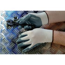 Shield Grey nitrile coated nylon Gloves gi/nn9