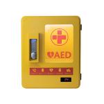 AED Alarmed Outdoor Wall Mountable Heated Metal Cabinet Yellow 2105 HS99910