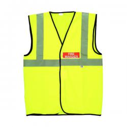 Cheap Stationery Supply of Fire Warden Vest High Visibility XL Yellow (Conforms to EN471 Class 2) IVGFVW IVG09012 Office Statationery
