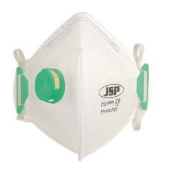 Cheap Stationery Supply of JSP FFP1 Fold Flat Disposable Vertical Face Mask Valved 212 (Pack of 10) BEB110-101-000 Office Statationery