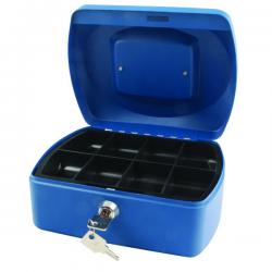 Cheap Stationery Supply of Q-Connect Cash Box 8 Inch Blue KF02623 KF02623 Office Statationery