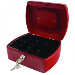 Cheap Stationery Supply of Q-Connect Cash Box 8 Inch Red KF04249 KF04249 Office Statationery