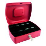 Q-Connect Red 10 Inch Cash Box