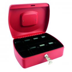 Cheap Stationery Supply of Q-Connect Red 10 Inch Cash Box Office Statationery