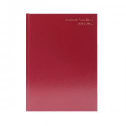 Cheap Stationery Supply of Academic Diary A4 Day Per Page 2019-20 Burgundy KF1A4ABG19 KF1A4ABG19 Office Statationery