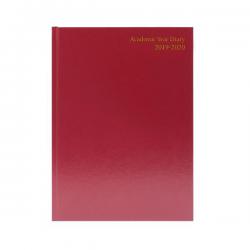 Cheap Stationery Supply of Academic Diary A5 Day Per Page 2019-20 Burgundy KF1A5ABG19 KF1A5ABG19 Office Statationery