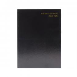 Cheap Stationery Supply of Academic Diary A5 Day Per Page 2019-20 Black KF1A5ABK19 KF1A5ABK19 Office Statationery