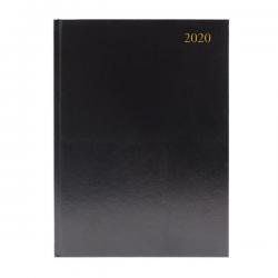Cheap Stationery Supply of Desk Diary A4 2 Pages Per Day 2020 Black KF2A4BK20 Office Statationery