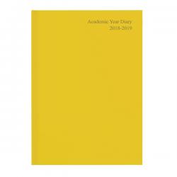 Cheap Stationery Supply of Academic Diary A5 Week to View 2019-20 Yellow KF3A5AYL19 KF3A5AYL19 Office Statationery