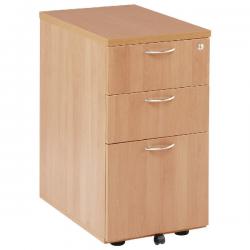 Cheap Stationery Supply of First Tall Under Desk Pedestal 3 Drawer Beech KF74917 KF74917 Office Statationery