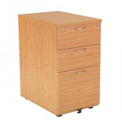 Cheap Stationery Supply of First Tall Under Desk Pedestal 3 Drawer Oak KF74918 KF74918 Office Statationery