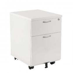 Cheap Stationery Supply of First Mobile Under Desk Pedestal 2 Drawer White KF98509 KF98509 Office Statationery