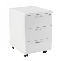 Cheap Stationery Supply of First Mobile Under Desk Pedestal 3 Drawer White KF98510 KF98510 Office Statationery