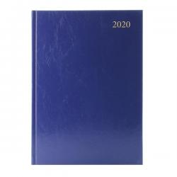 Cheap Stationery Supply of Desk Diary A4 Week to View 2020 Blue KFA43BU20 Office Statationery
