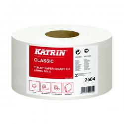 Cheap Stationery Supply of Katrin Mini Jumbo Toilet Roll 2-Ply 61mm Core Refill (Pack of 12) 2504 KZ01731 Office Statationery