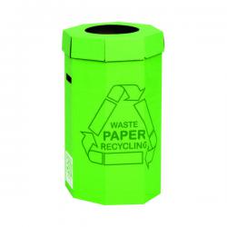 Cheap Stationery Supply of Acorn Cardboard Recycling Bin 60 Litre Green (Pack of 5) 402565 NW33005 Office Statationery