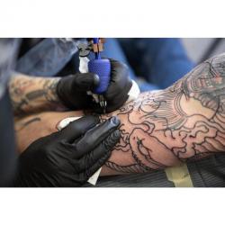 Cheap Stationery Supply of Bold Finger-Textured Black Powder Free LARGE Nitrile Gloves 100s NWT2229-L Office Statationery