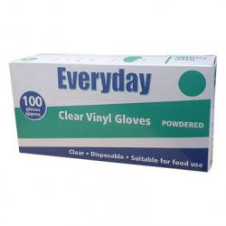 Cheap Stationery Supply of Delight Clear Lightly Powdered LARGE Vinyl Gloves 100s NWT2232-L Office Statationery