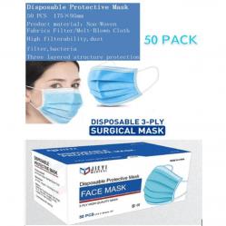 Cheap Stationery Supply of Disposable 3 Ply Surgical Face Mask Pack 50s NWT5248 Office Statationery