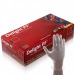 Delight Clear Powder Free MEDIUM Vinyl Gloves 100s NWT569-M