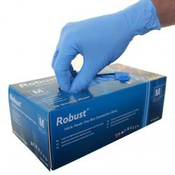 Cheap Stationery Supply of Robust Micro-Textured Blue Powder Free MEDIUM Nitrile Gloves 100s NWT571-M Office Statationery