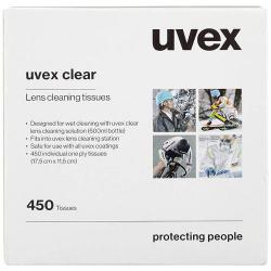 Cheap Stationery Supply of Uvex Formulated Cleaning Tissues/Wipes  Box x 450 NWT7418 Office Statationery