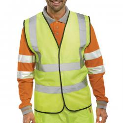 Cheap Stationery Supply of Hi Visibility Vest EN ISO20471 Saturn Yellow Medium WCENGM PWC02253 Office Statationery