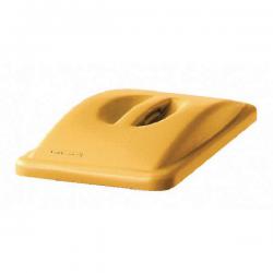Cheap Stationery Supply of Rubbermaid Slim Jim Handle Top Lid Yellow 2688-88-YEL RU14760 Office Statationery