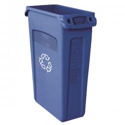 Cheap Stationery Supply of Rubbermaid Slim Jim Vented Container 87L Blue FG354007BLUE RU18242 Office Statationery