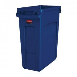 Cheap Stationery Supply of Rubbermaid Slim Jim Vented Container 60L Blue 1971257 RU19420 Office Statationery