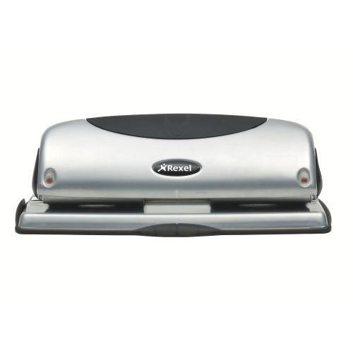 Perforatore A 4 Fori REXEL P425 - Capacità 25 Fogli, Struttura Metallo, Garanzia 5 Anni