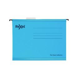 Cheap Stationery Supply of Rexel Classic Suspension Files A4 Blue (Pack of 25) 2115587 RX58097 Office Statationery
